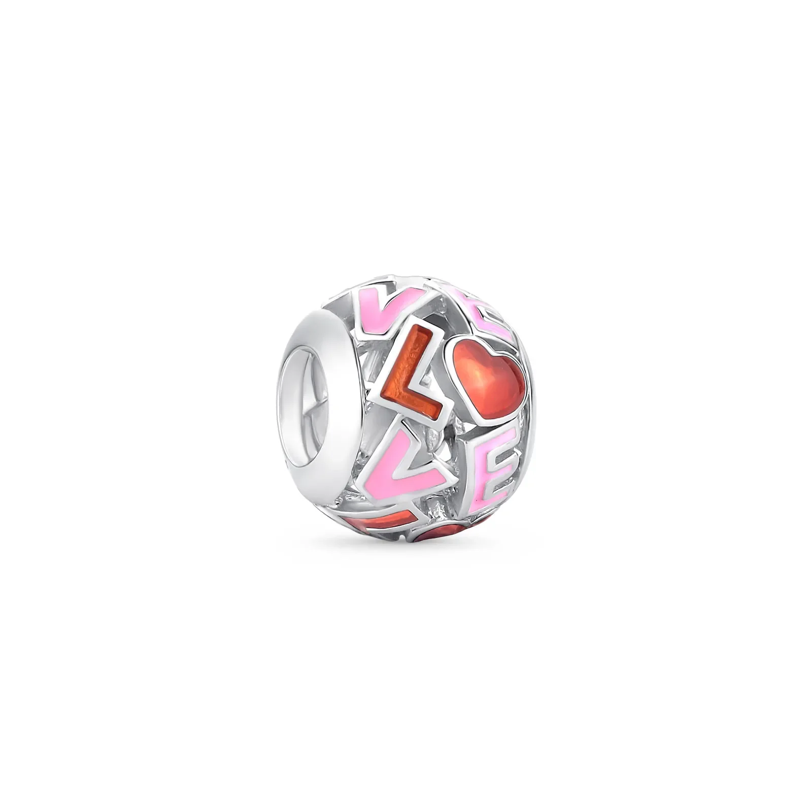 Separador Life Love em Prata 925 com Esmalte — imagem 1