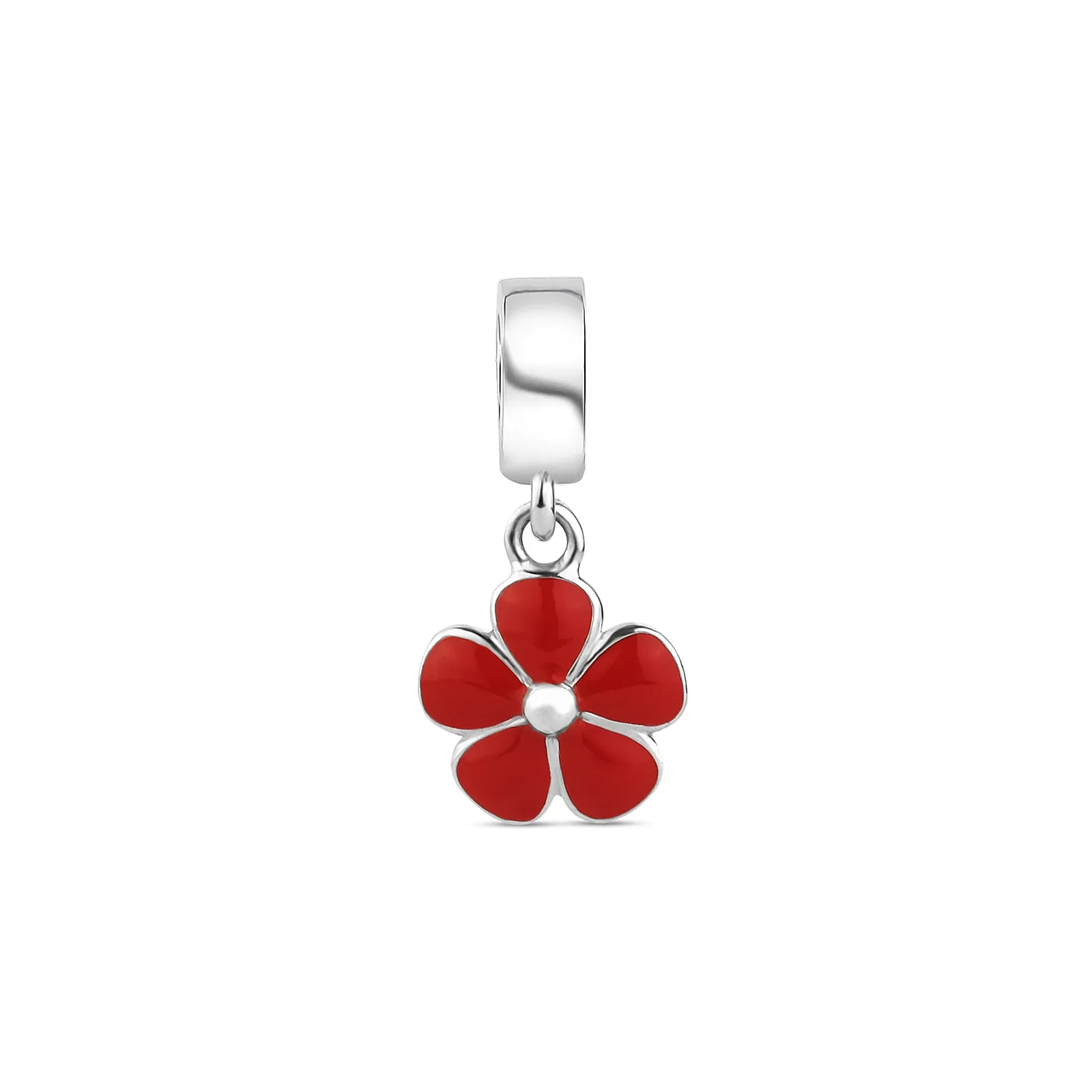Pingente Life Flor em Prata 925 com Esmalte — imagem 1