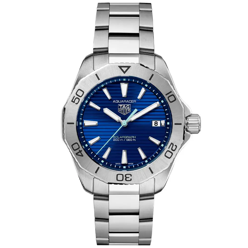 Relógio Tag Heuer Aquaracer Solar Masculino em Aço Prateado WBP1113.BA0000