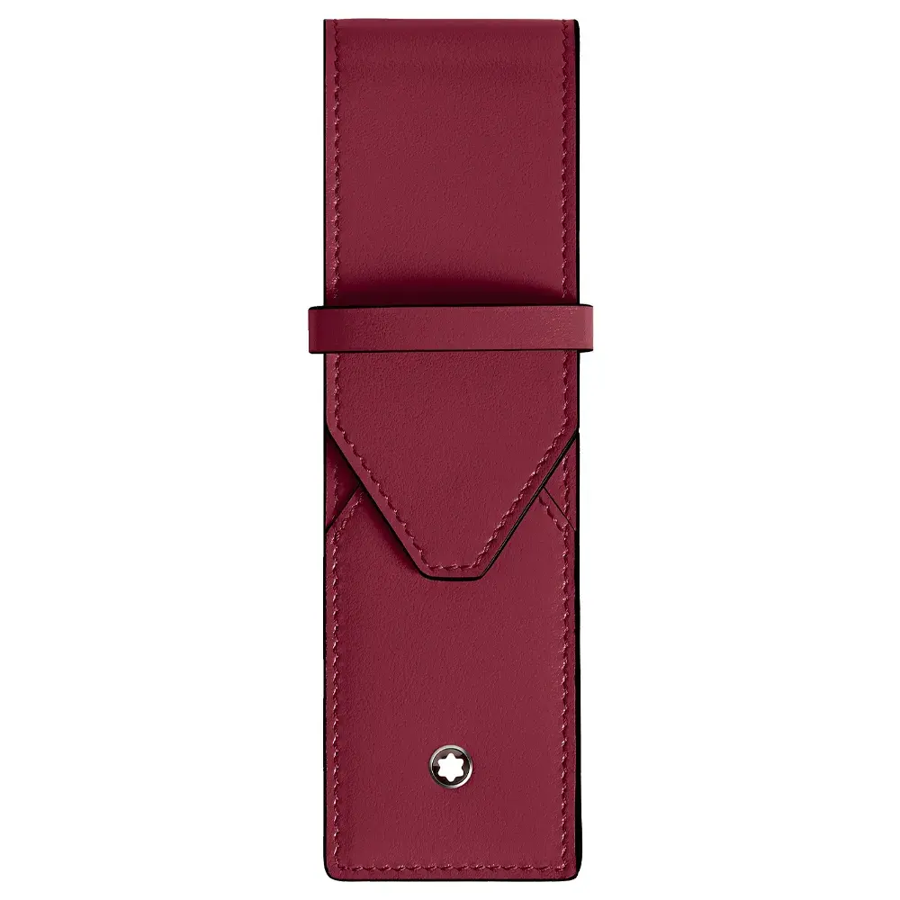 Estojo Montblanc Meisterstuck em Couro Cassis para Canetas 199333