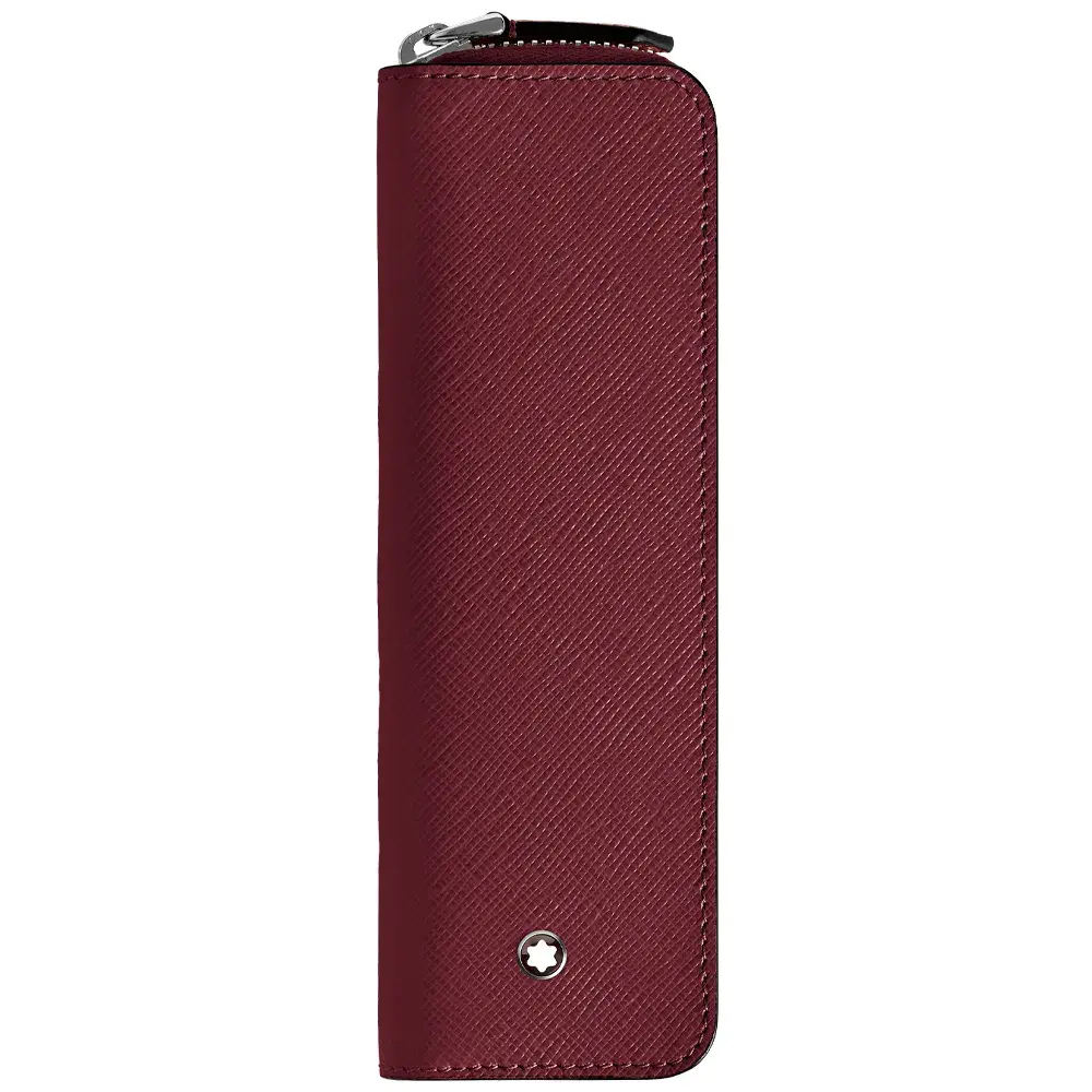 Estojo Montblanc Sartorial em Couro Cassis para Caneta 199382