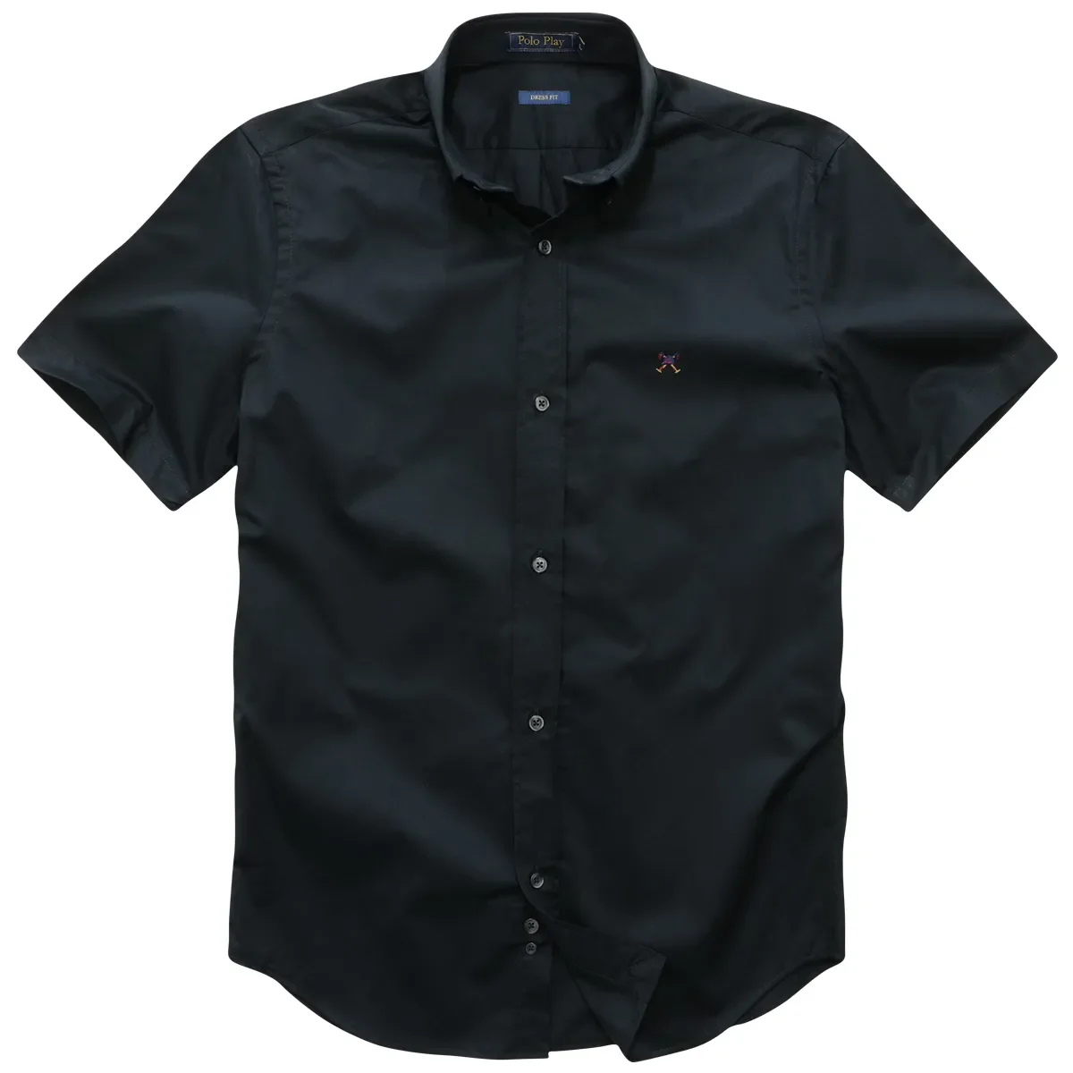 Camisa Dress Button-Down Manga Curta — imagem 1