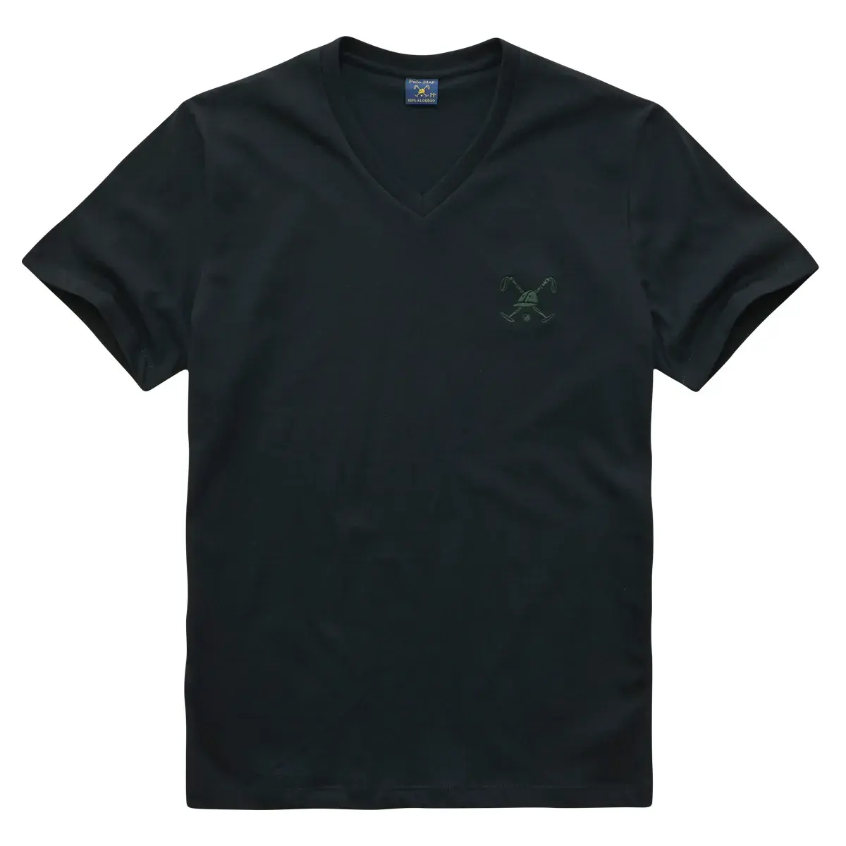 Camiseta Decote V Taco Médio