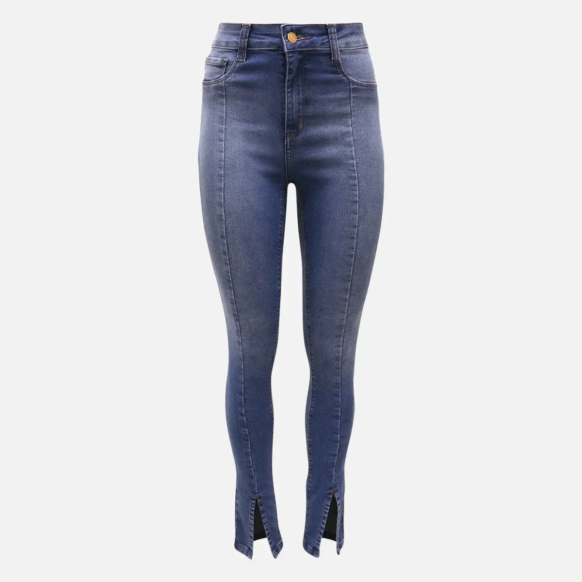 Jeans Feminina Abertura Barra