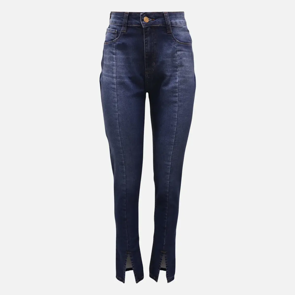Jeans Feminina Abertura Barra