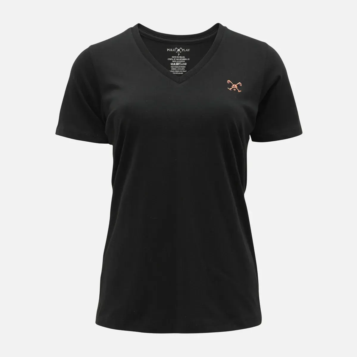 Camiseta Feminina Decote V