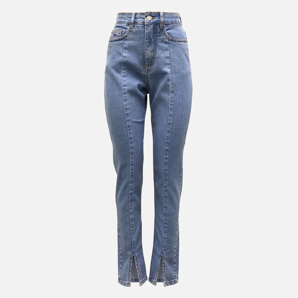 Calça Skinny Feminina Fenda