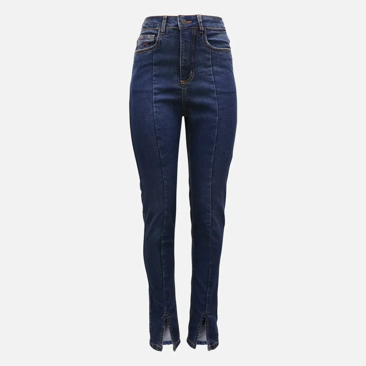 Calça Jeans Feminina Skinny Esc C Fenda
