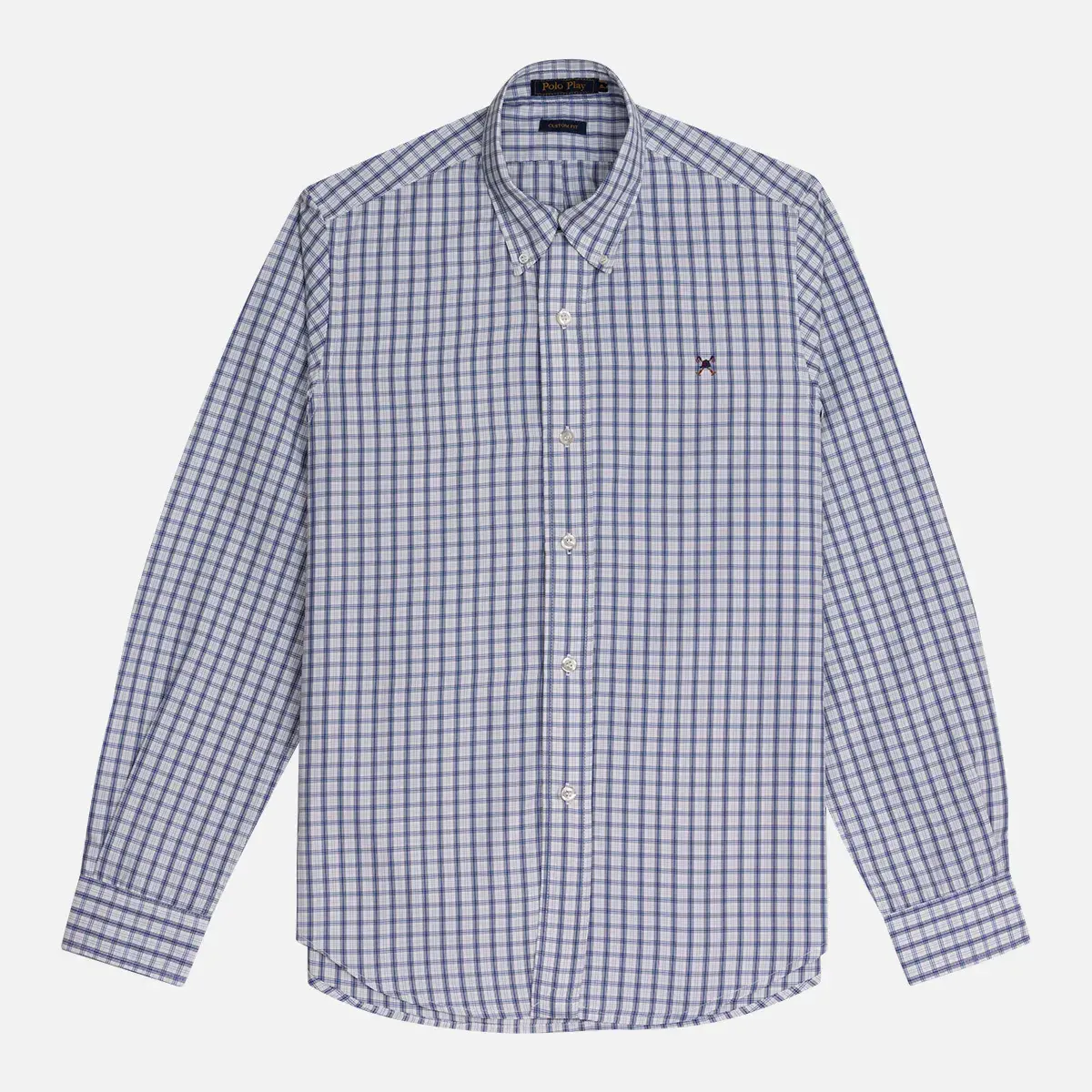 Camisa Custom Button-Down Manga Longa Xadrez