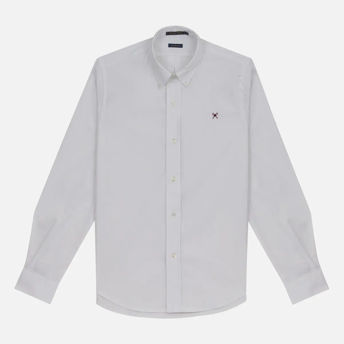 Camisa Cotton Flex Button-Down Manga Longa