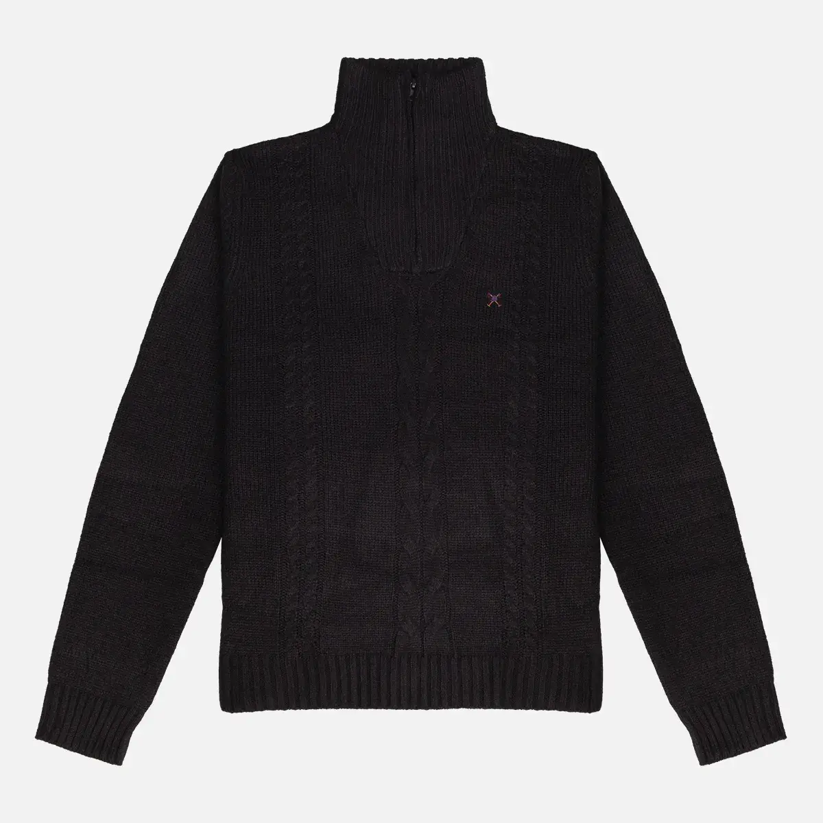 Tricot Trança com Ziper