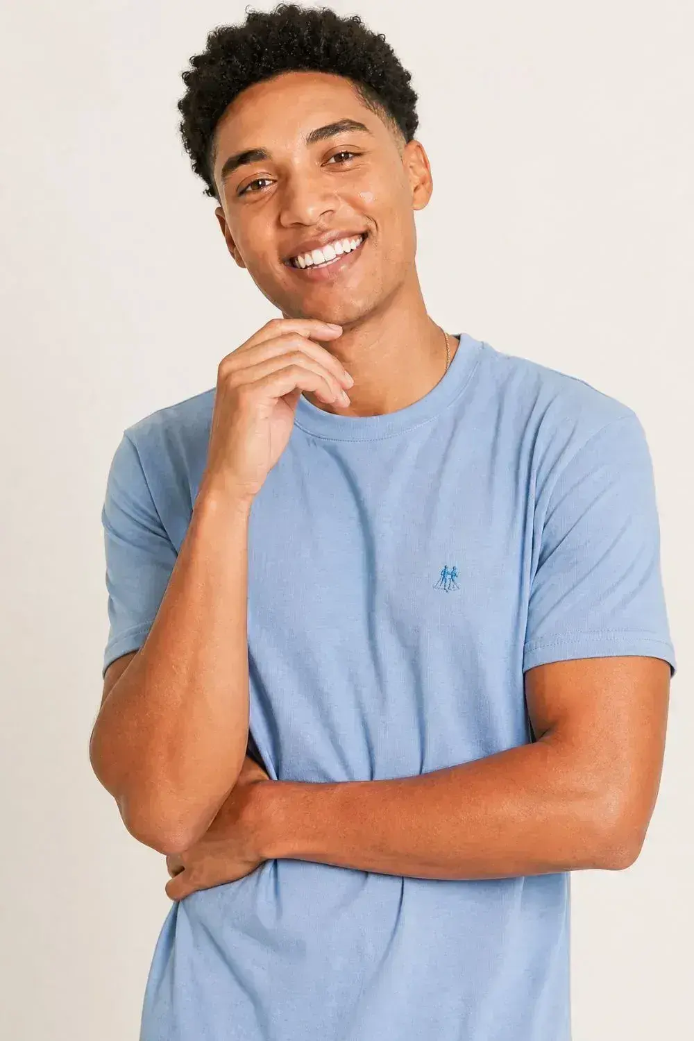 Camiseta Básica Confortável Polo Wear Azul Claro