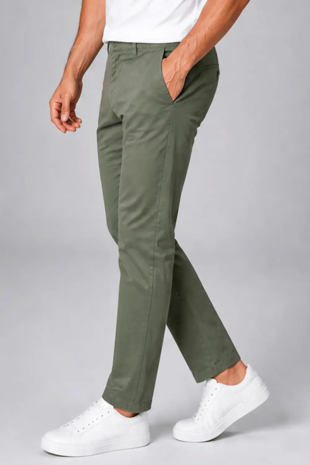 Calça Sarja Masculina Slim Confort Polo Wear Verde Escuro
