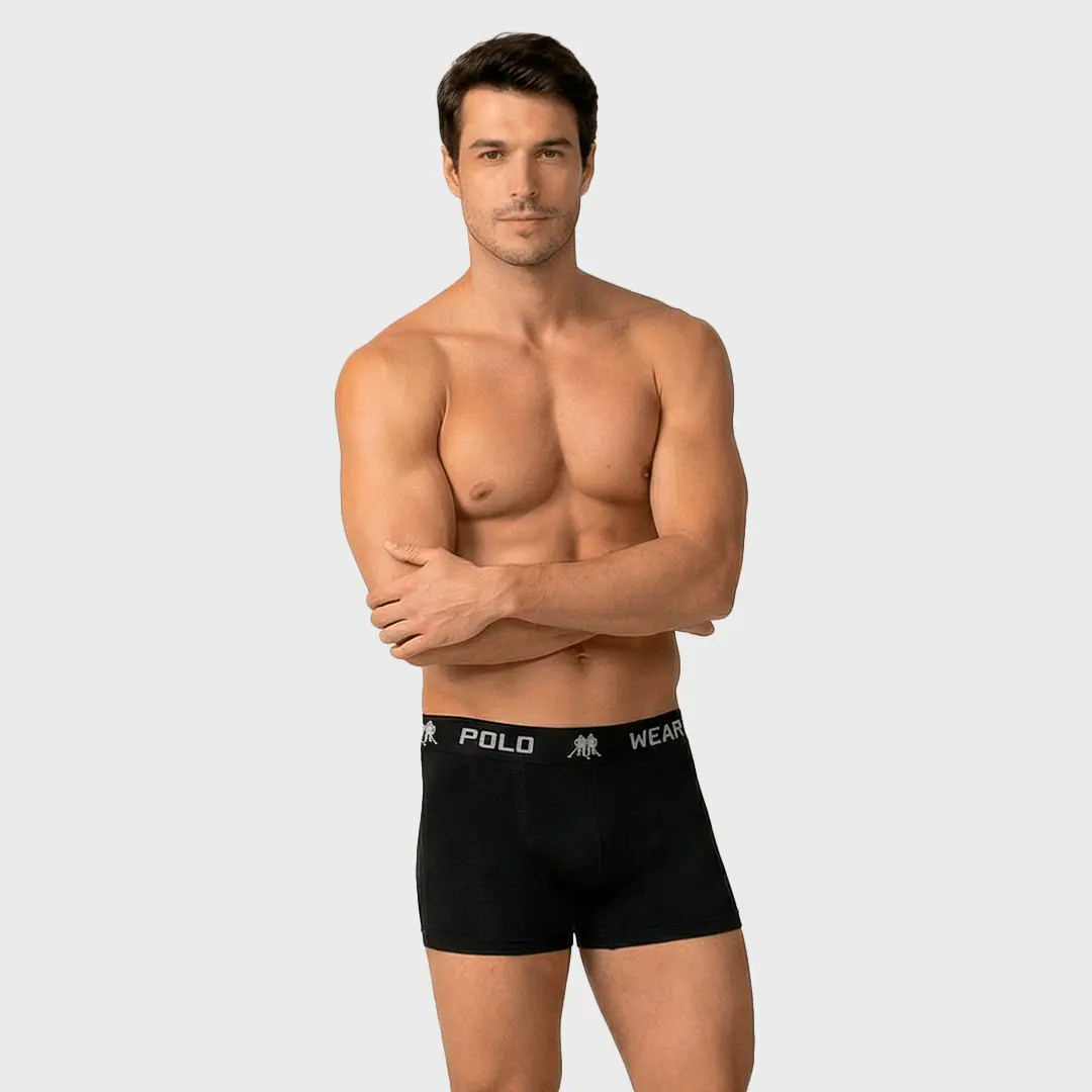 Cueca Boxer Polo Wear Basic Microfibra