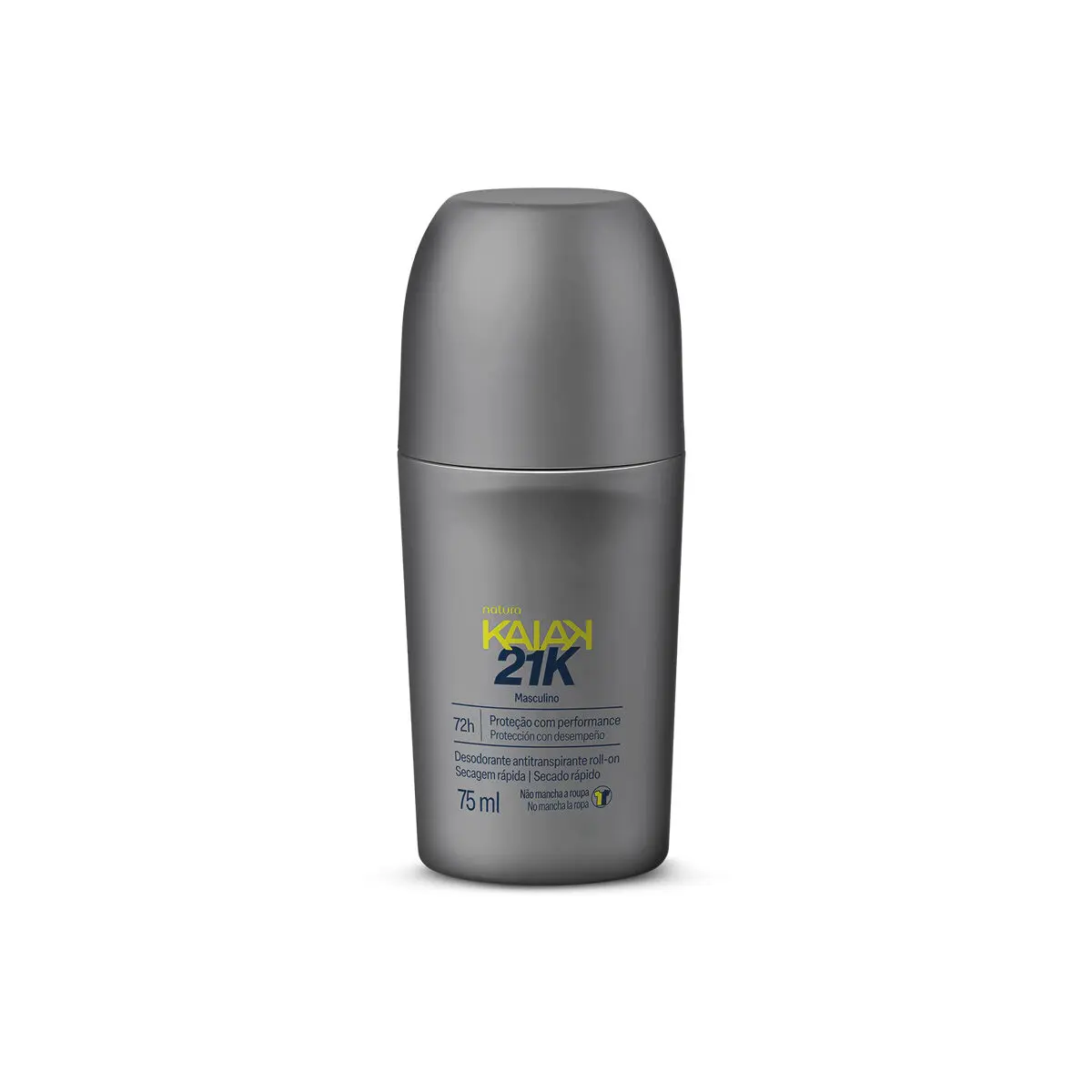 Desodorante Antitranspirante Roll-On Kaiak 21K Masculino 75 ml