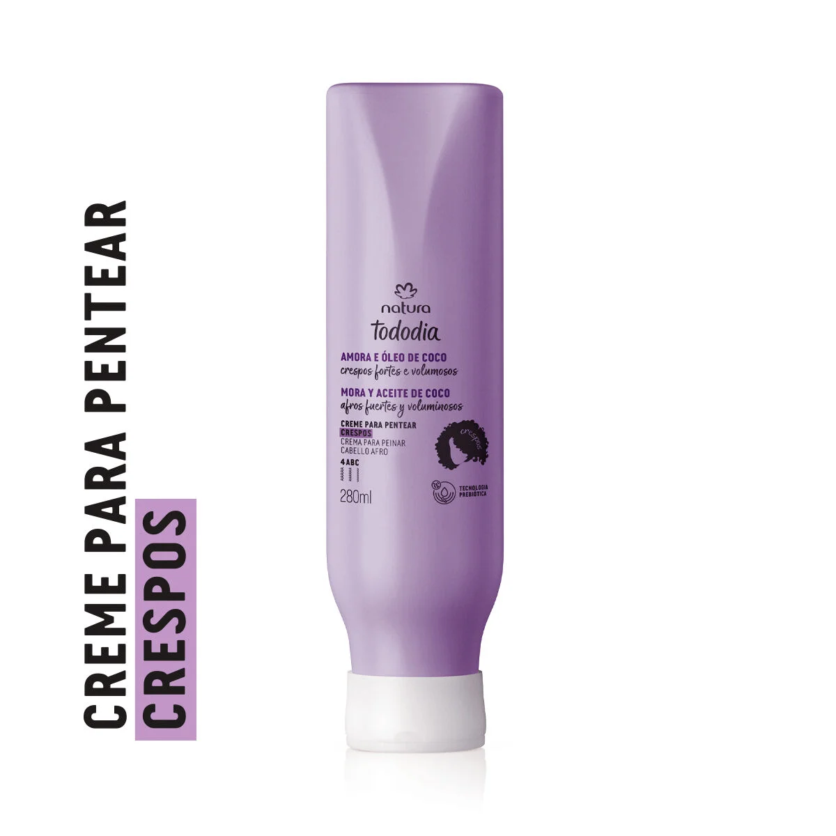 Creme para Pentear Crespos Tododia Amora e Óleo de Coco 280 ml — imagem 1