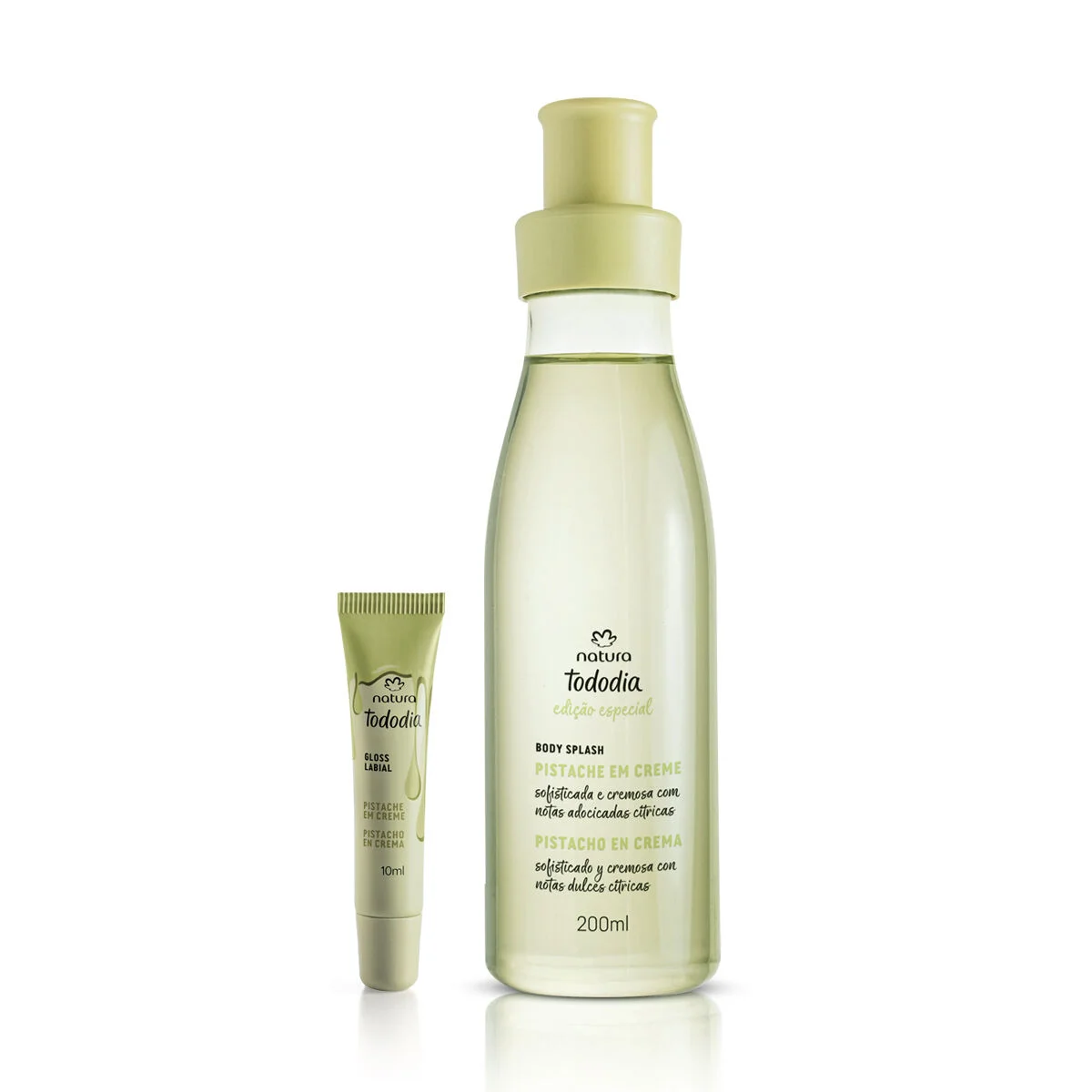 Kit Body Splash e Gloss Tododia Pistache (2 produtos) — imagem 1
