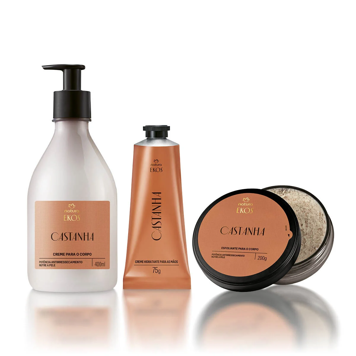 Kit Ekos Castanha Creme para o Corpo e Mãos e Esfoliante — imagem 1