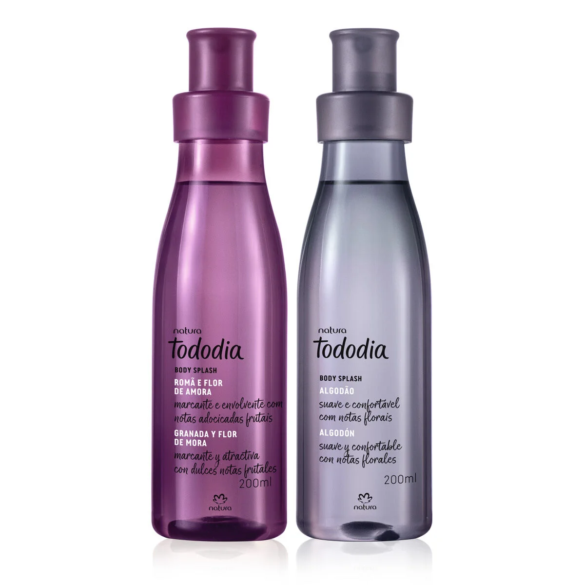 Kit Body Splash Tododia Algodão e Romã e Flor de Amora (2 produtos) — imagem 1