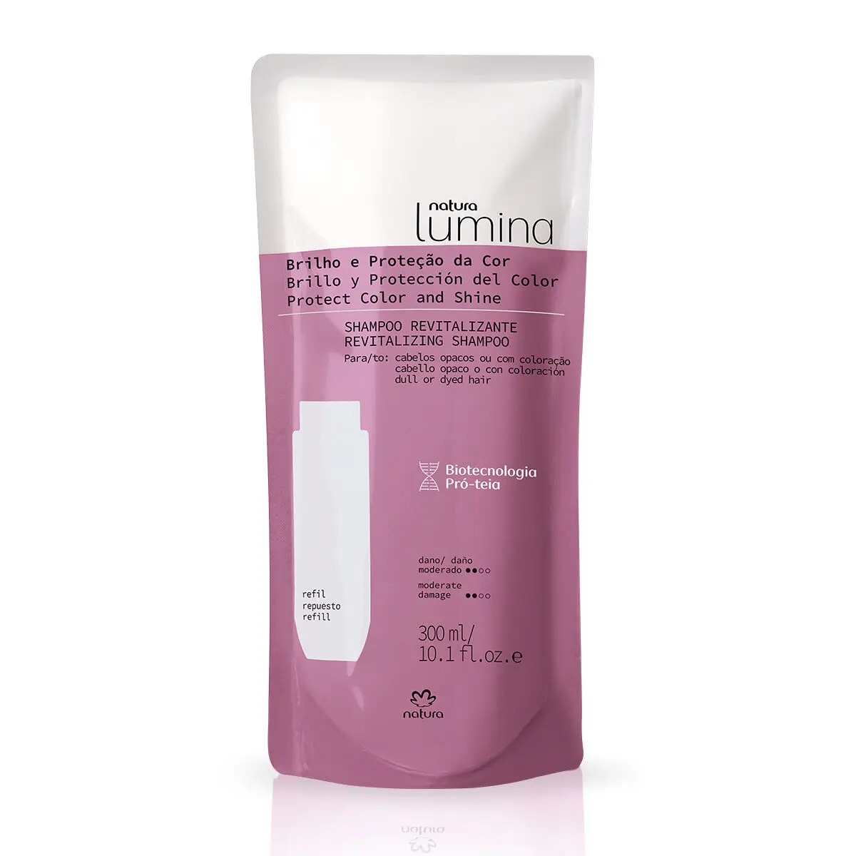Refil Shampoo Revitalizante para Cabelos Opacos ou com Coloração Lumina 300 ml