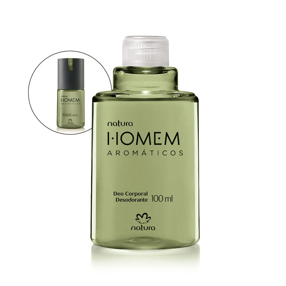 Refil Desodorante Corporal Natura Homem Aromáticos 100 ml