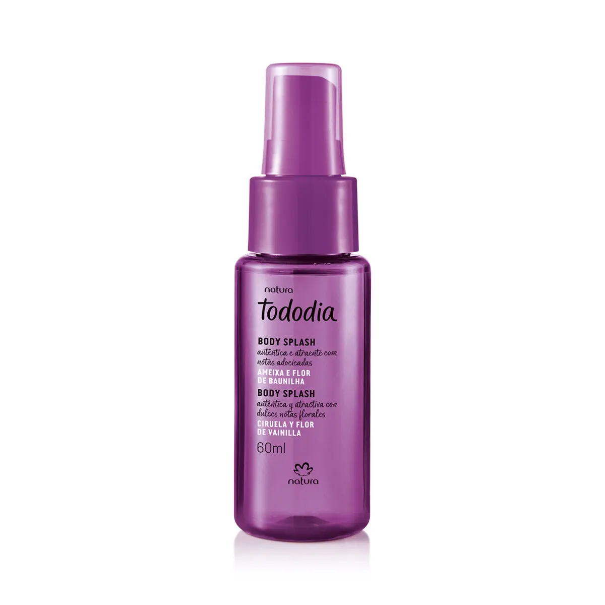 Body Splash Desodorante Colônia Tododia Ameixa e Flor de Baunilha 60 ml