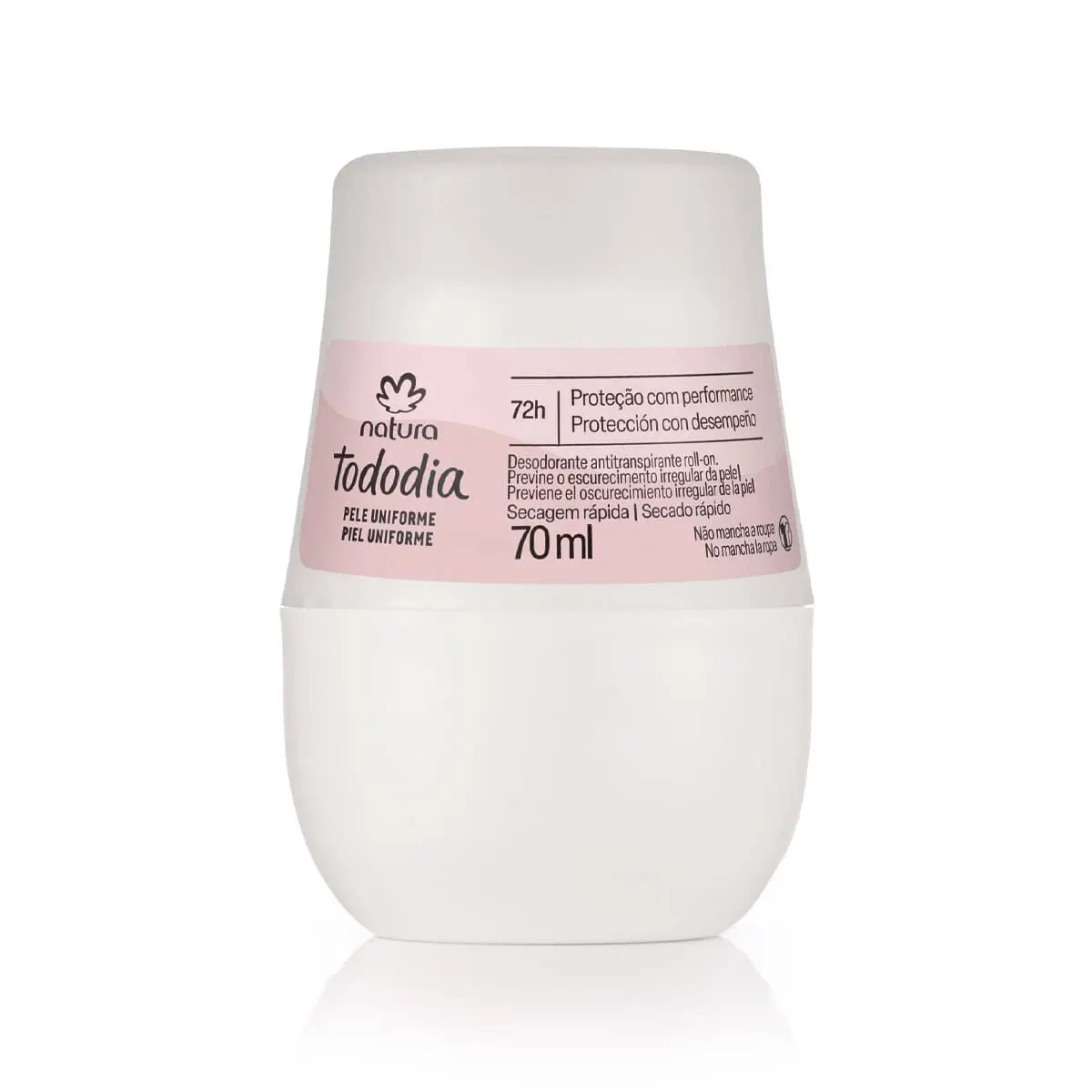 Desodorante Antitranspirante Roll-on Tododia Pele Uniforme 70 ml