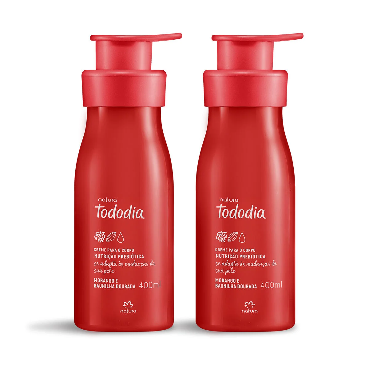 Kit Creme Corporal Tododia Morango e Baunilha Dourada (2 unidades) — imagem 1