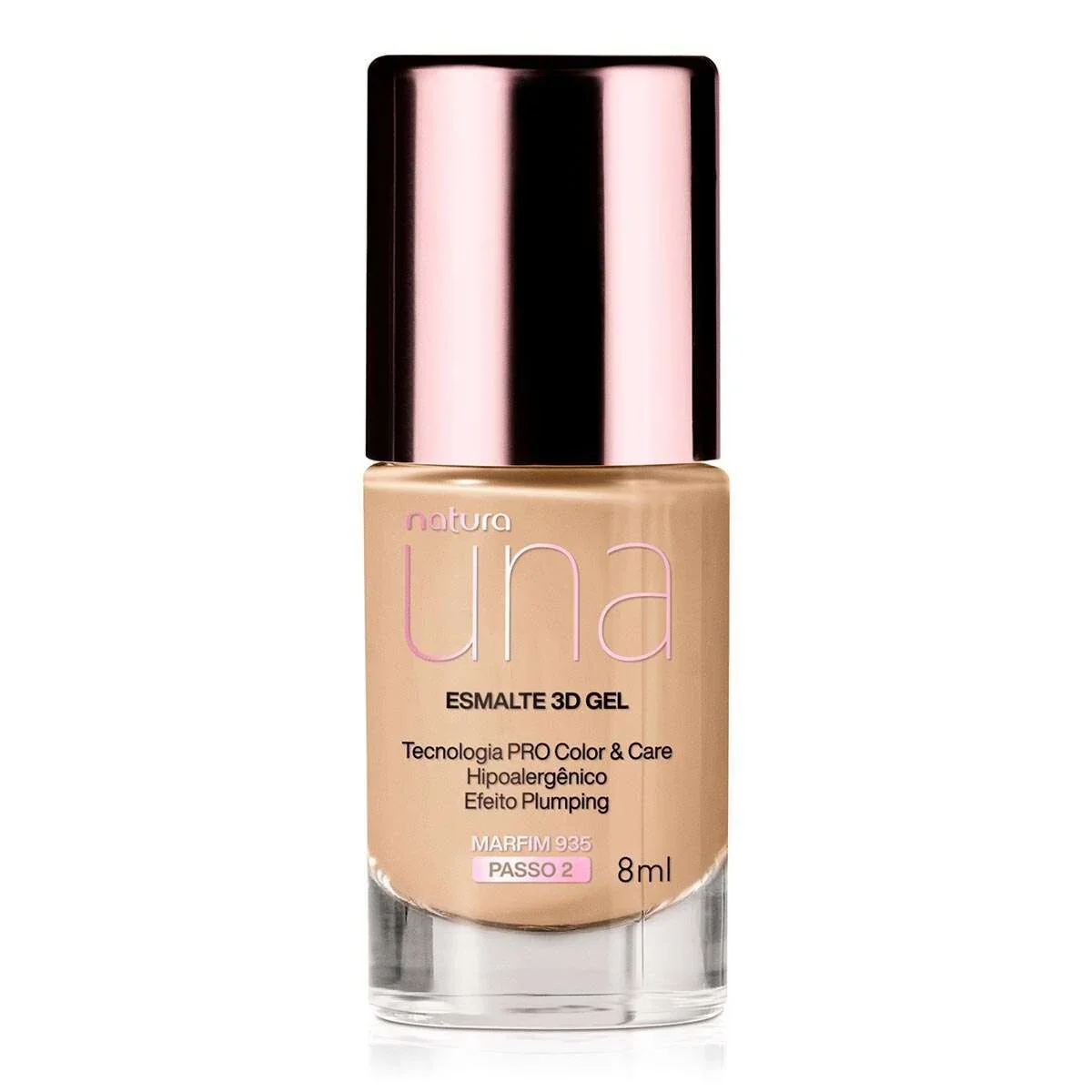Esmalte 3D Gel Una Marfim 935 8 ml — imagem 1