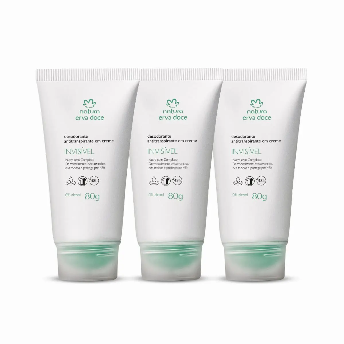 Kit Desodorante Antitranspirante em Creme Erva Doce (3 unidades)