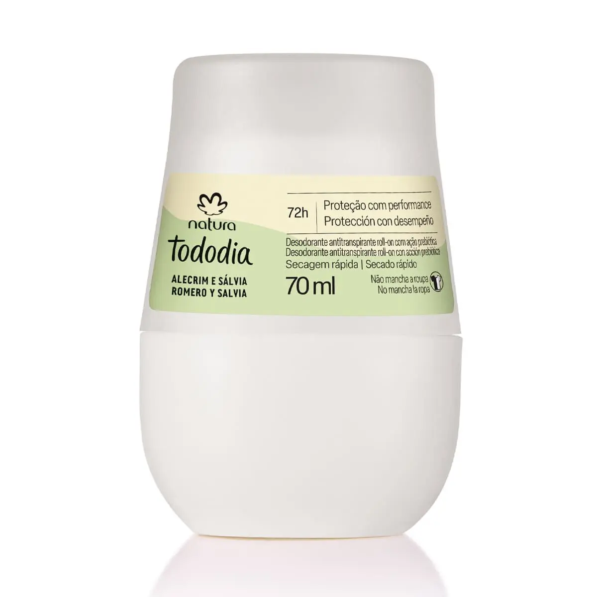 Desodorante Antitranspirante Roll-on Tododia Alecrim e Sálvia 70 ml