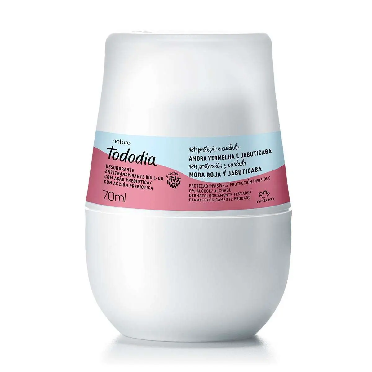 Desodorante Antitranspirante Roll on Tododia Amora Vermelha e Jabuticaba 70 ml