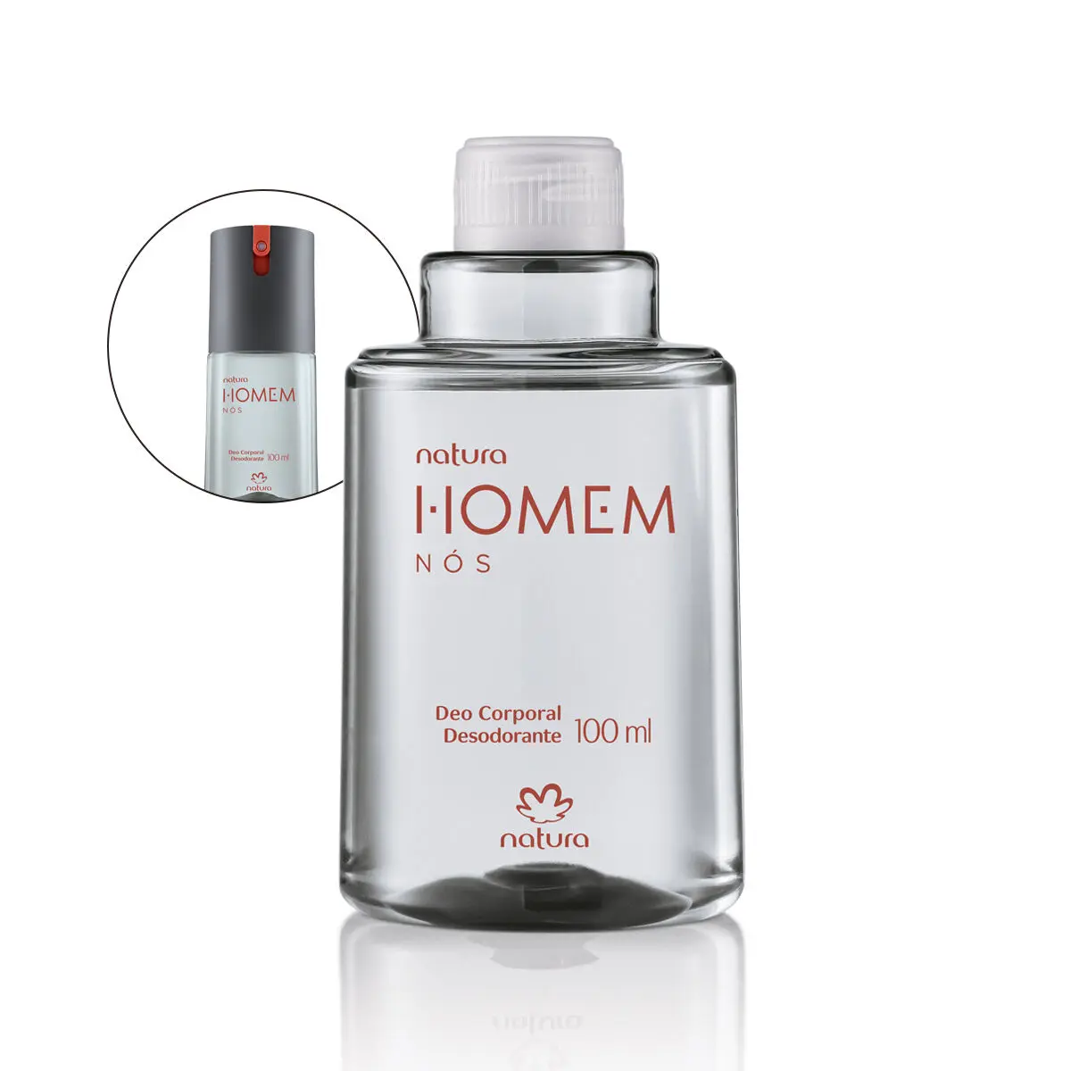 Refil Desodorante Corporal Natura Homem Nós 100 ml