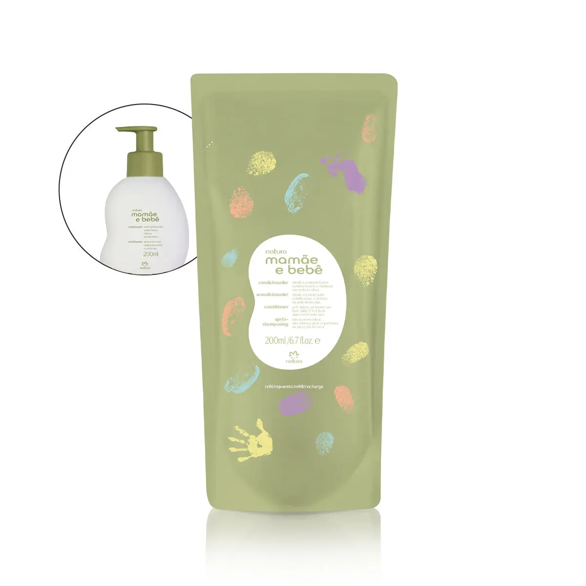 Refil Condicionador Suave Mamãe e Bebê 200 ml
