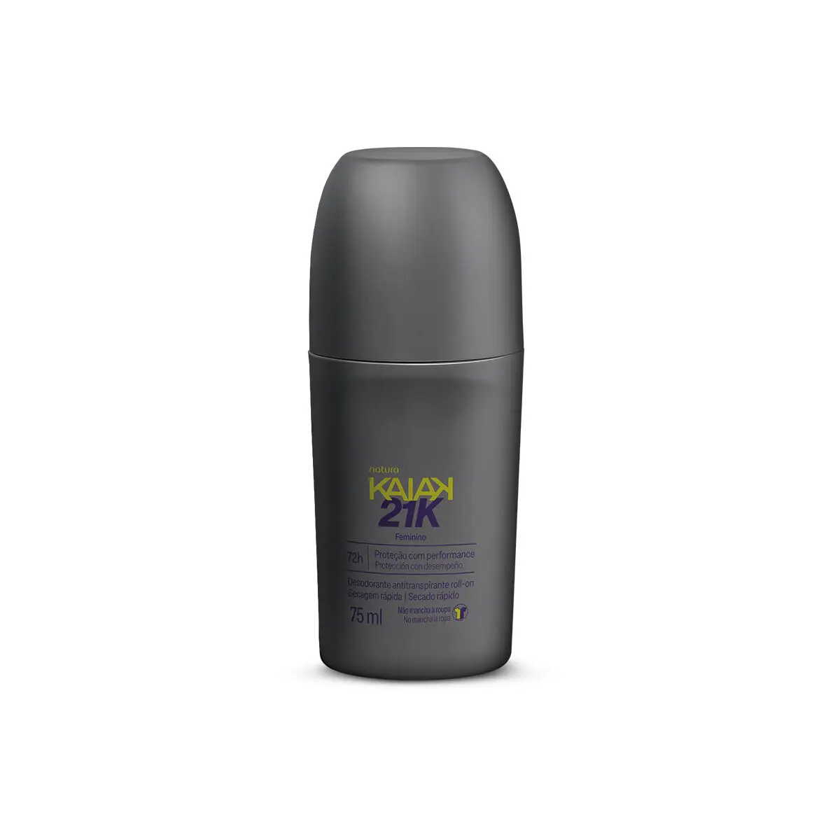 Desodorante Antitranspirante Roll-On Kaiak 21K Feminino 75 ml
