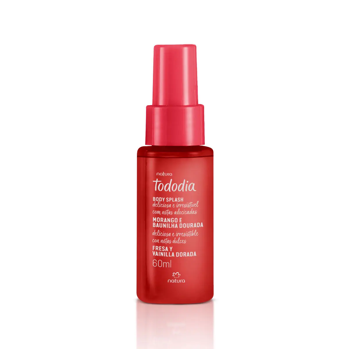 Body Splash Desodorante Colônia Tododia Morango e Baunilha Dourada 60 ml