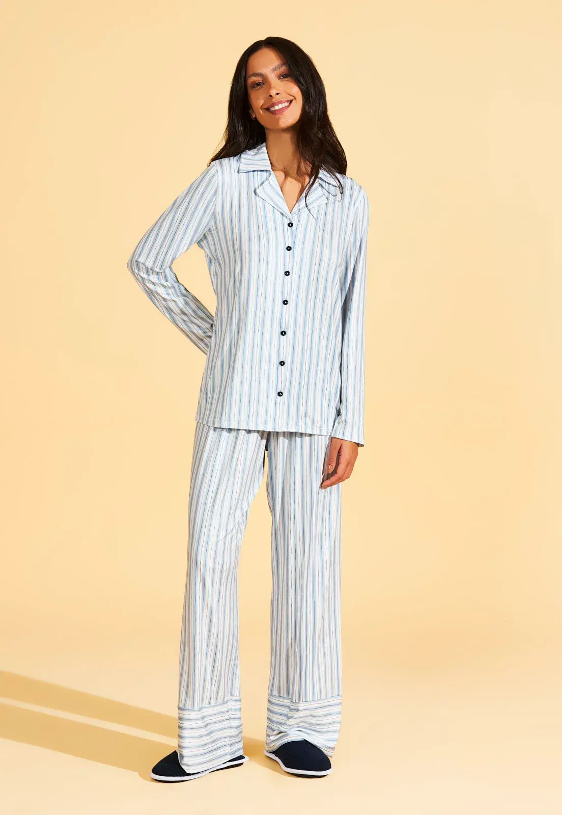 Pijama Americano Longo de New Skin Recco