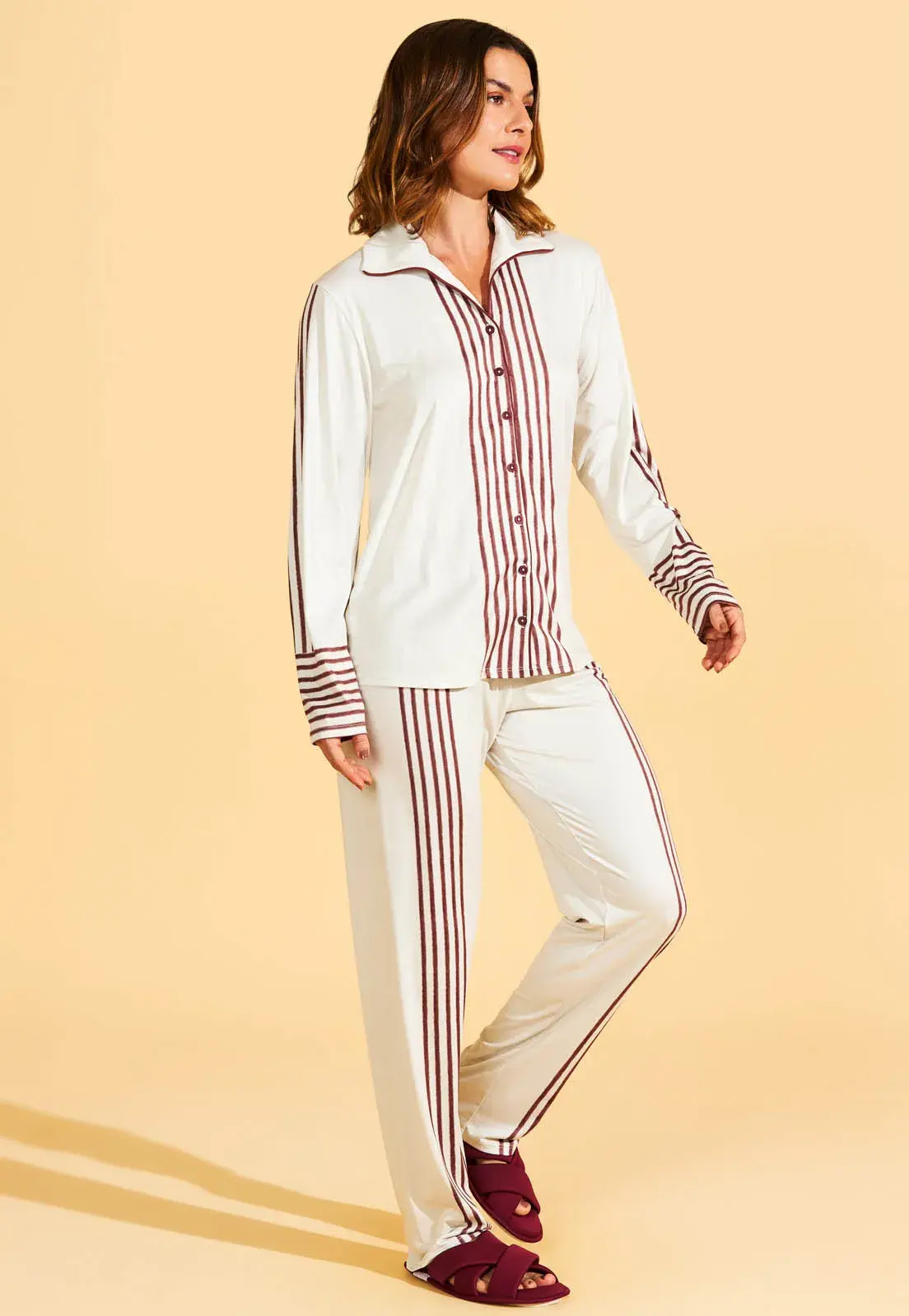 Pijama Americano Longo de New Skin Recco