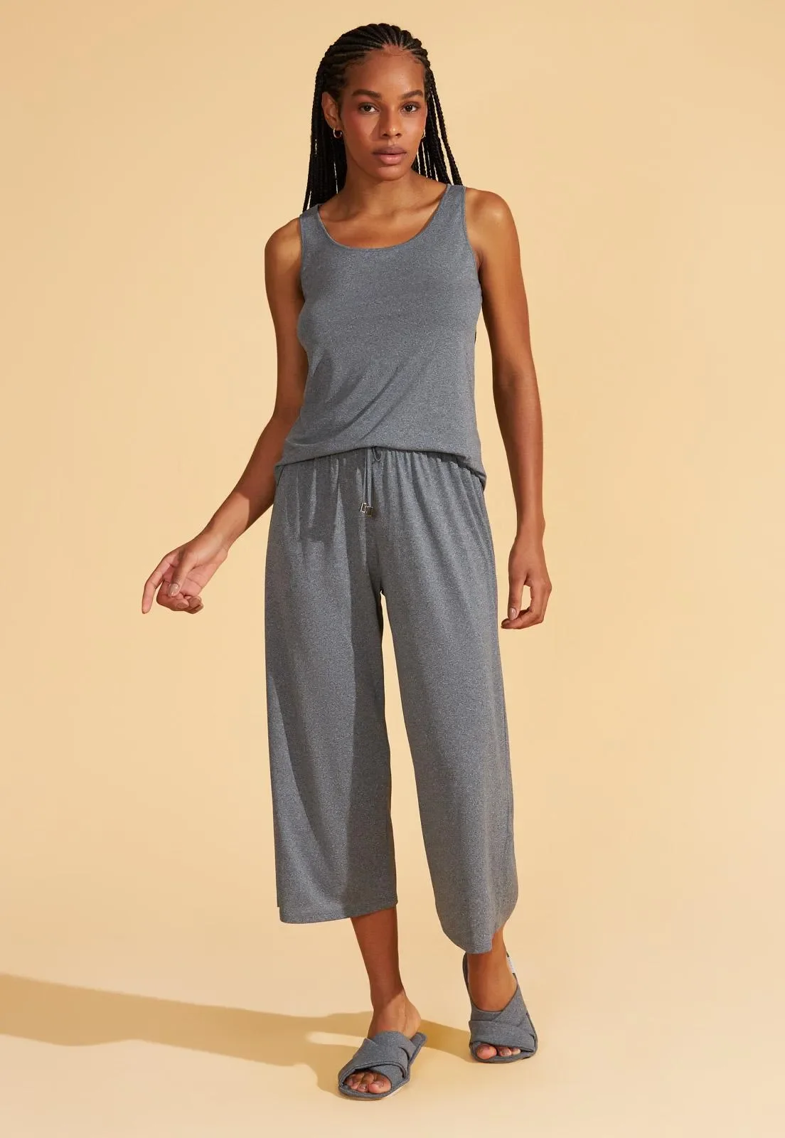 Pijama Regata Com Capri de Microdry Recco — imagem 1