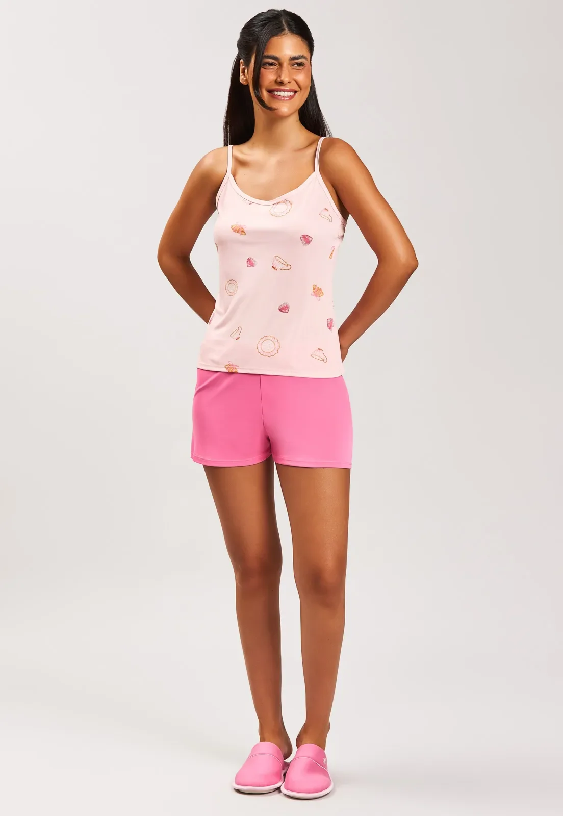 Shortdoll De Microfibra Baunilha — imagem 1