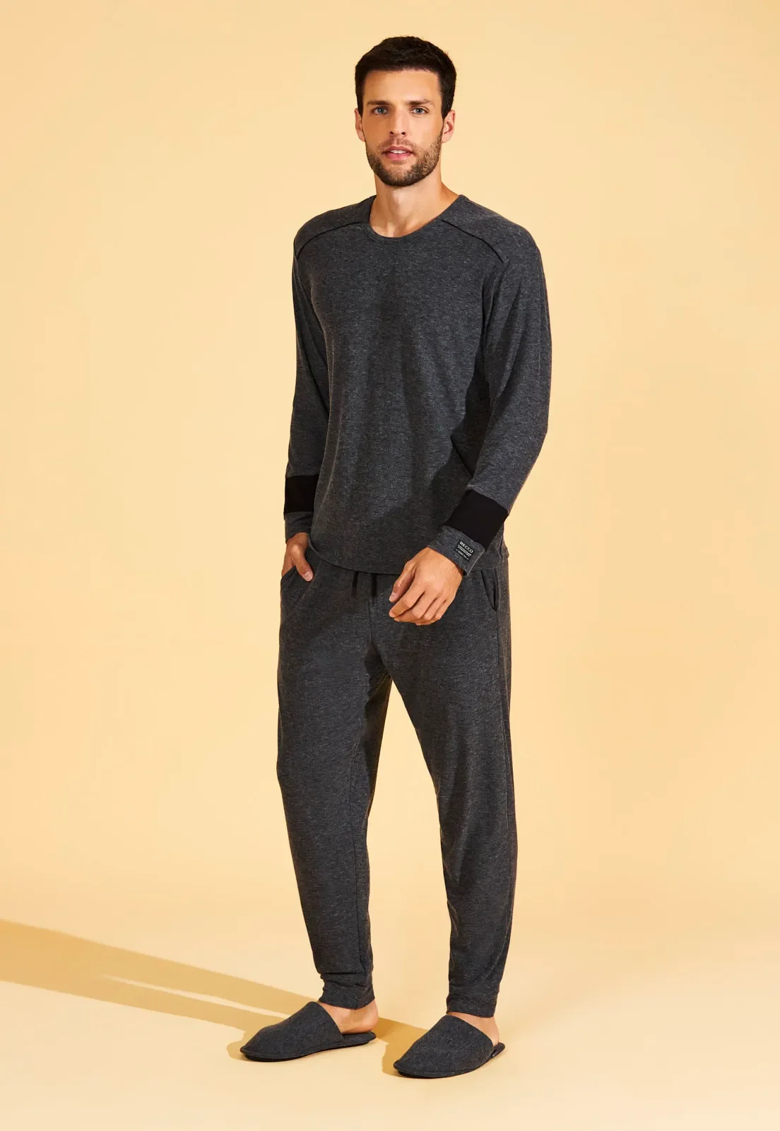 Pijama Longo De Soft Velvet Recco — imagem 1