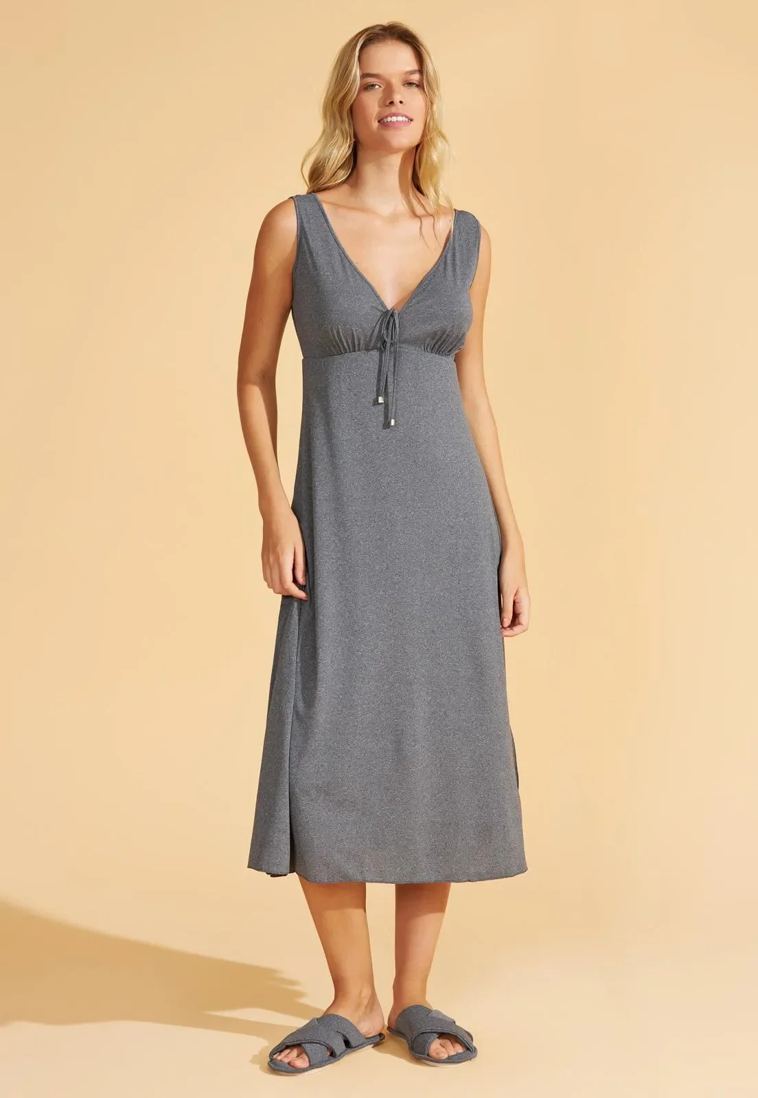 Slip Dress Midi de Microdry Recco — imagem 1