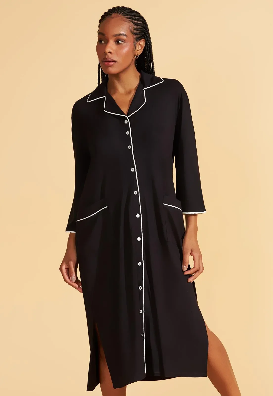 Camisão Aberto De Viscose Stretch Recco — imagem 1