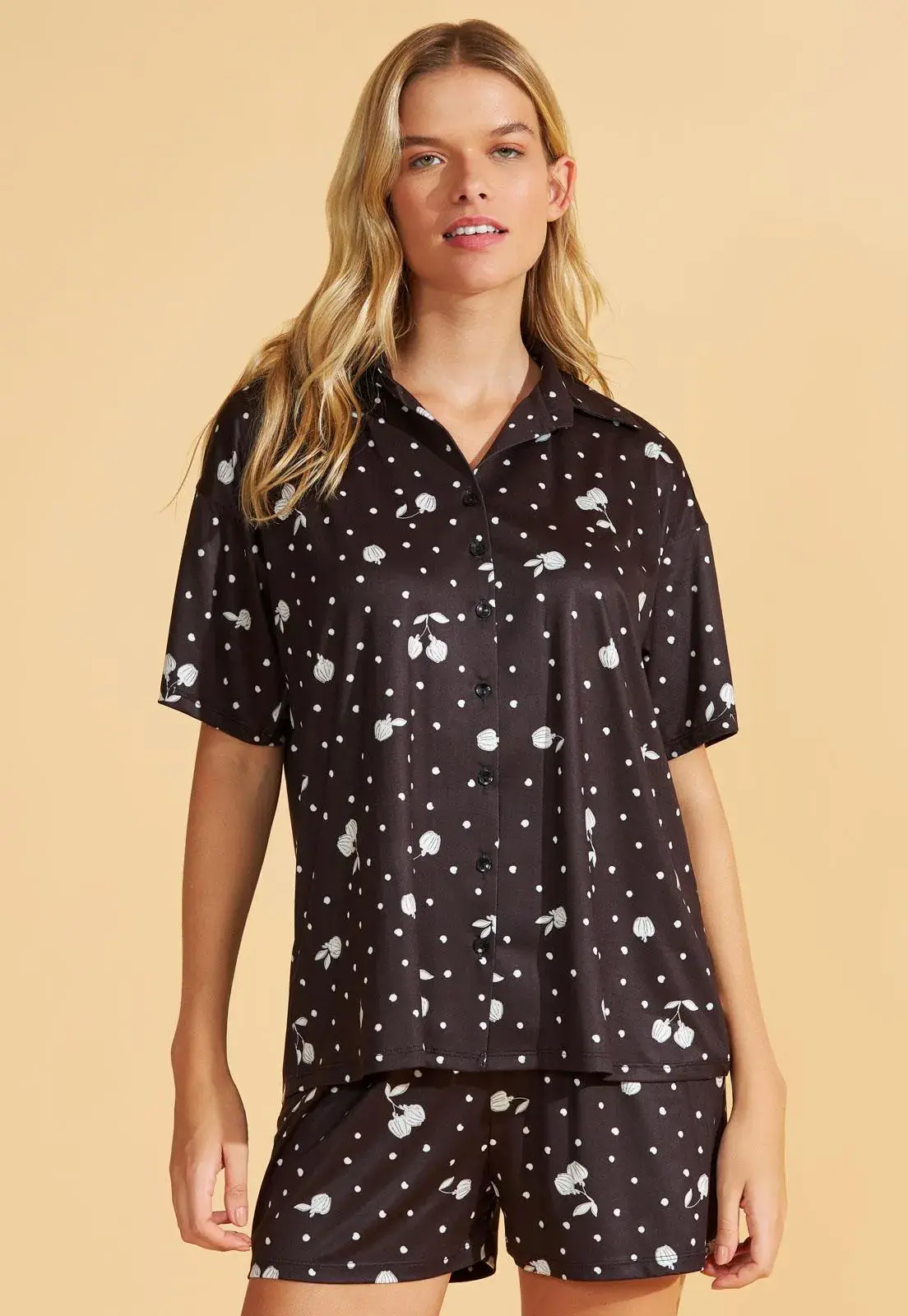 Pijama Aberto de Viscose Stretch Recco