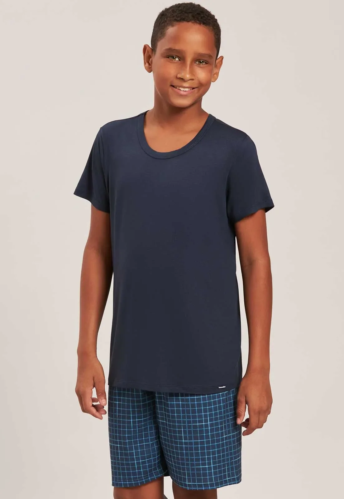 Pijama Infantil De Viscose Stretch Baunilha