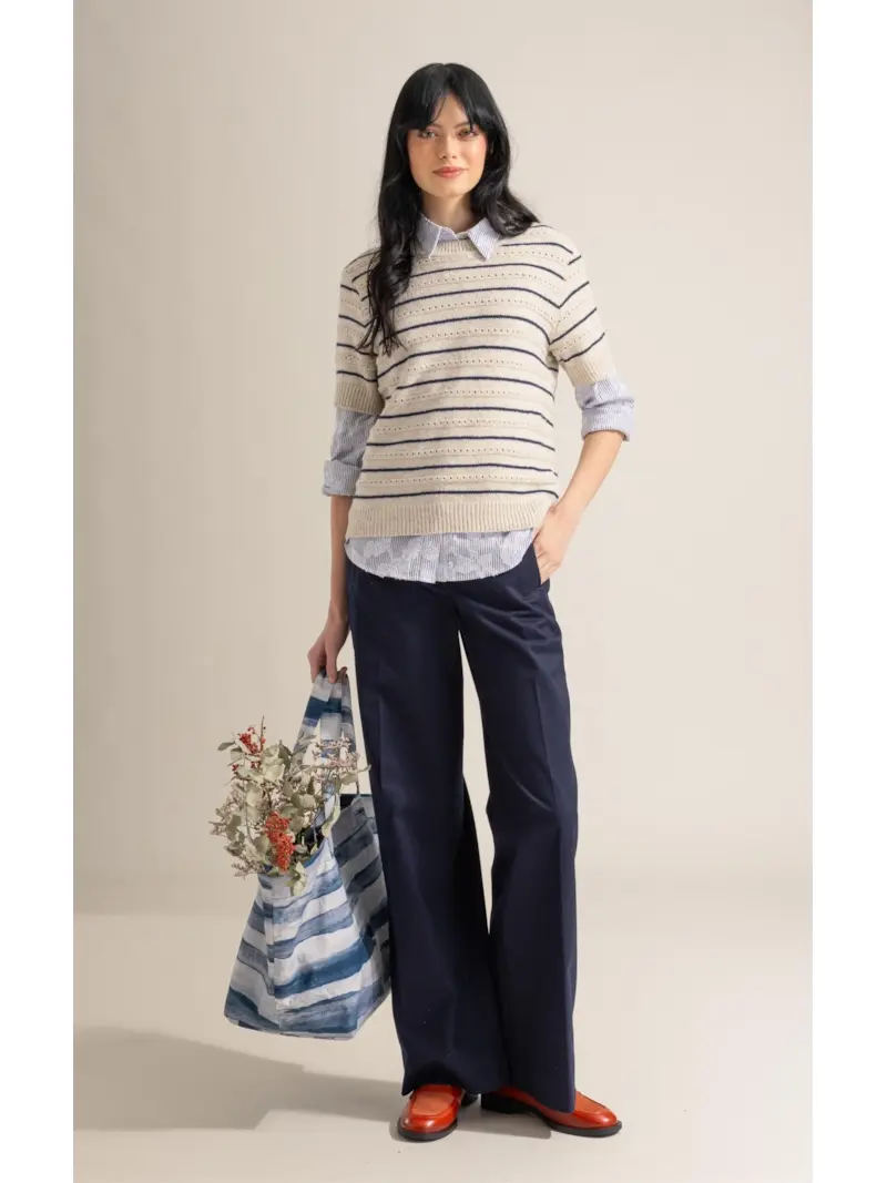 Calça Patte d Eph Moove Dark Navy