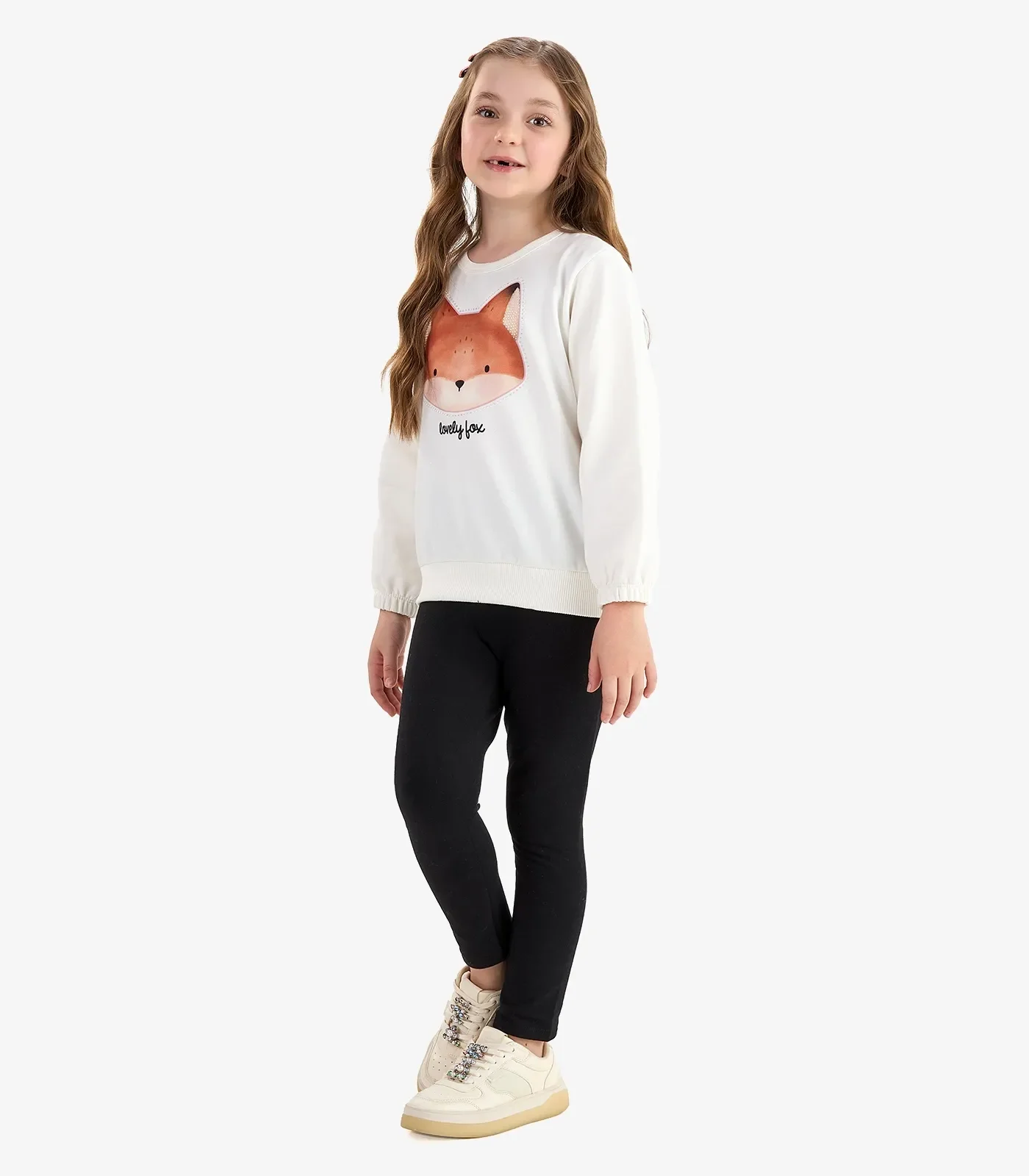 Conjunto Blusão com Legging Molecotton Rovi Kids Bege — imagem 1