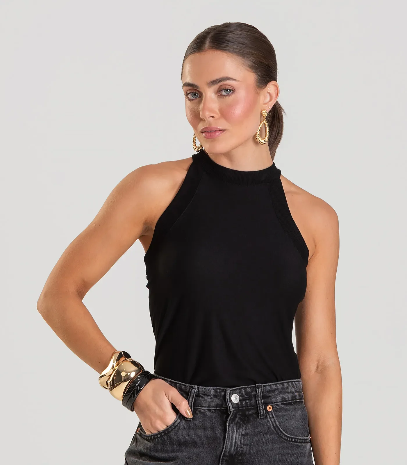Regata Feminina Dianna Preto — imagem 1