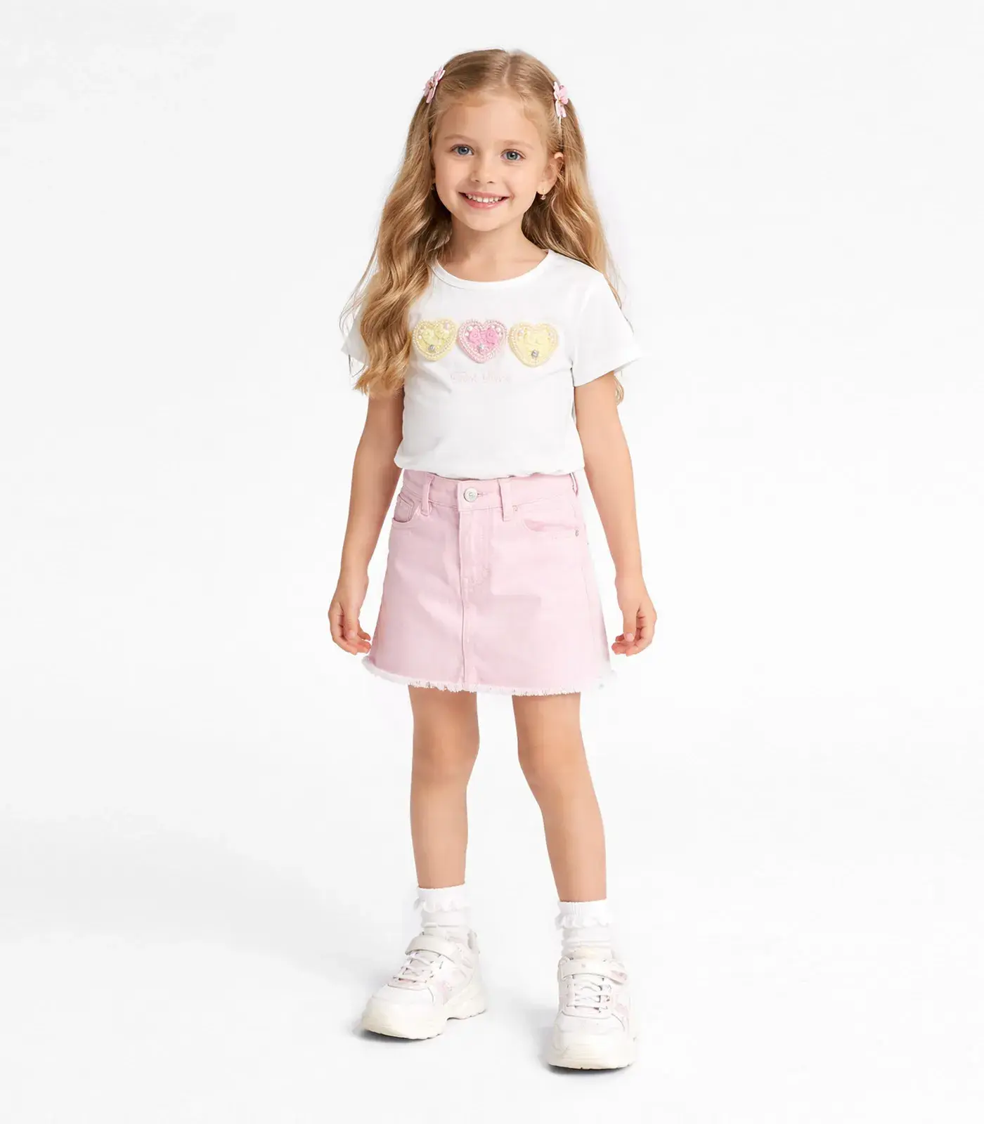 Blusa Infantil Manga Curta Trick Nick Bege