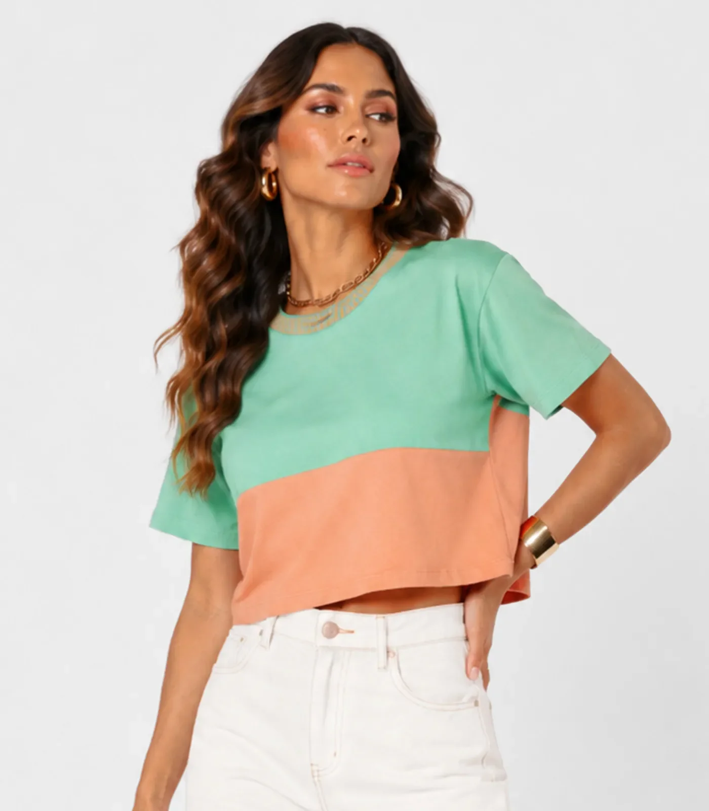 Blusa Feminina Manga Curta Endless Verde — imagem 1